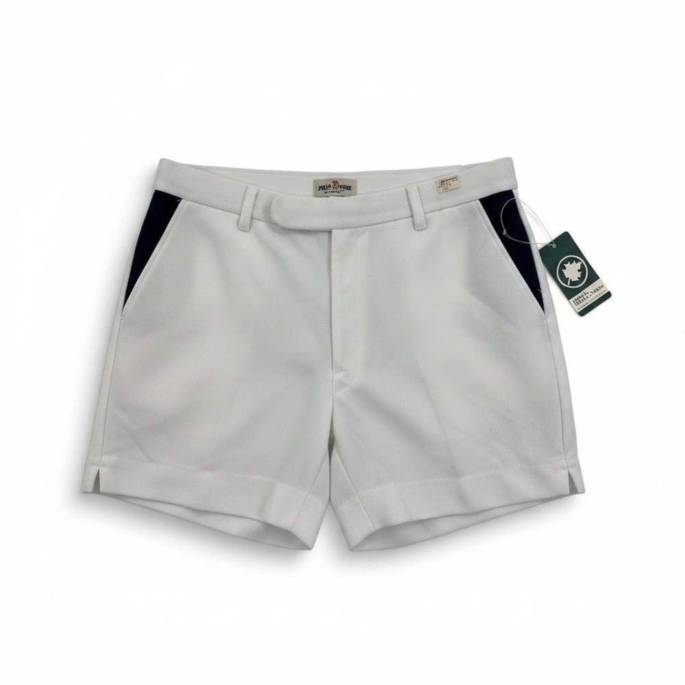 VTG 70s paul sullivan Mens sportswear white/blue tennis sports shorts Deadstock